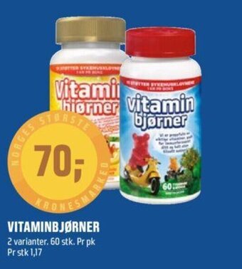 Coop Obs Vitaminbjørner tilbud