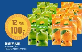 Coop Obs Sunniva Juice tilbud