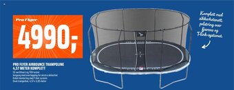 Coop Obs Pro Flyer Airbounce Trampoline 4.57 Meter komplett tilbud
