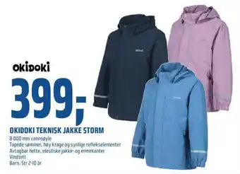 Coop Obs Okidoki Teknisk Jakke Storm tilbud