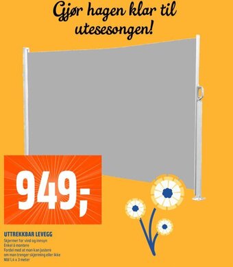Coop Obs Uttrekkbar Levegg tilbud