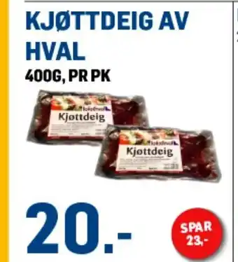 Price Lagerbutikk Kjøttdeig Av Hval tilbud