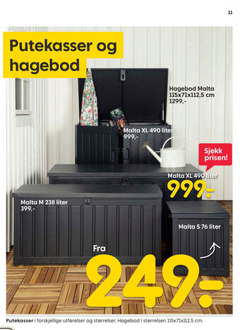 Rusta Putekasser tilbud