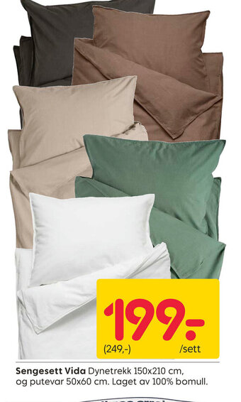 Rusta Sengesett Vida tilbud