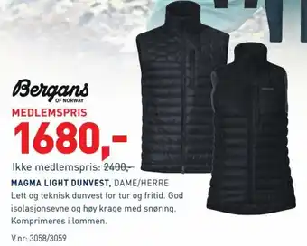 Intersport Magma Light Dunvest, Dame/Herre tilbud