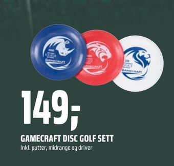 Coop Obs Gamecraft disc golf sett tilbud