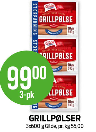 Kiwi Grillpølser tilbud