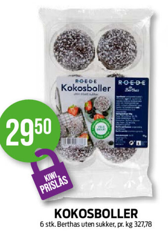 Kiwi Kokosboller tilbud