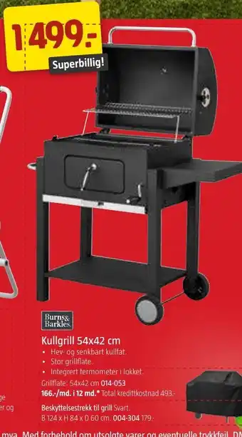 Jula Kullgrill 54x42cm tilbud