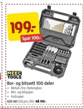 Jula Bor-Og Bitssett 100 Deler tilbud