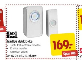 Jula Trådløs Dørklokke tilbud