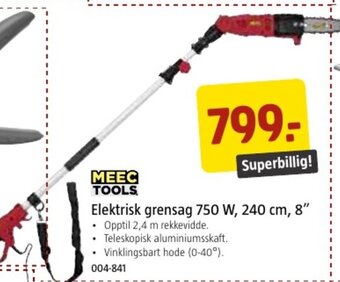 Jula Elektrisk Grensag 750 W, 240 cm 8" tilbud