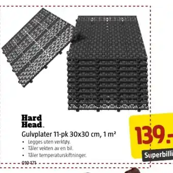 Jula Gulvplater 11-Pk 30x30 cm, 1m2 tilbud