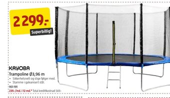 Jula Trampoline ø3.96 m tilbud