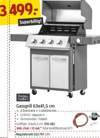 Jula Gassgrill 63x41.5 cm tilbud