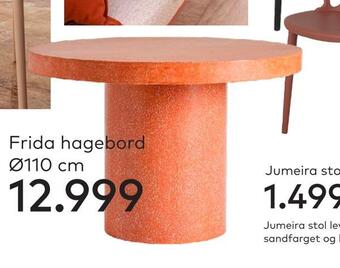 Skeidar Frida hagebord tilbud