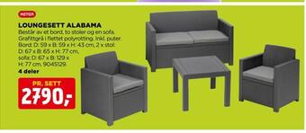 jem & fix Loungesett alabama tilbud