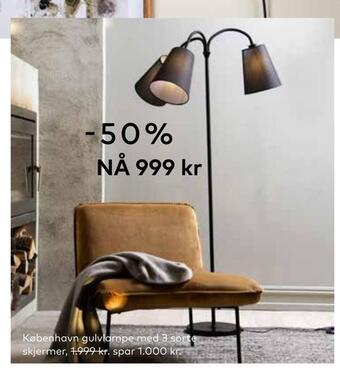 Skeidar København gulvlampe tilbud