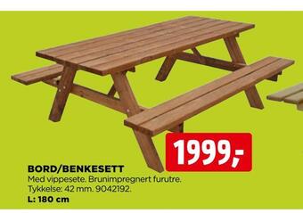 jem & fix Bord/benkesett tilbud