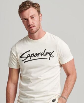 Superdry Vintage downtown script t-skjorte tilbud