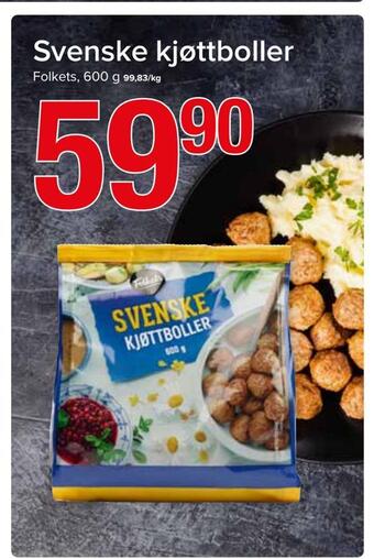 Spar Svenske kjøttboller tilbud