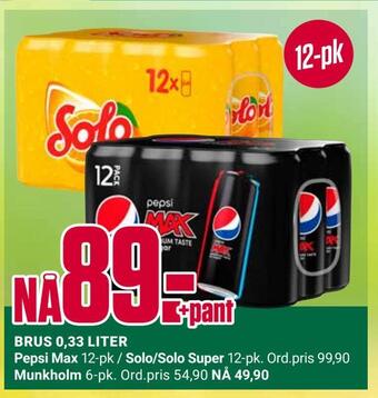 Europris Brus 0,33 liter tilbud