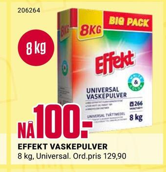 Europris Effekt vaskepulver tilbud