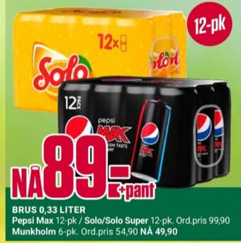 Europris Pepsi max brus tilbud