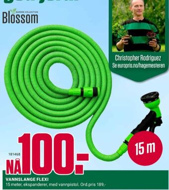 Europris Blossom hageslange tilbud