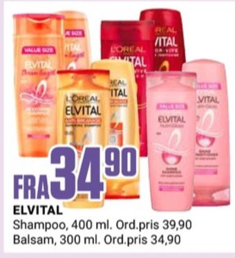 Europris Elvital shampoo tilbud