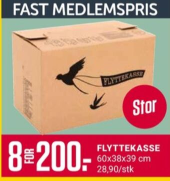 Europris Ukjent flyttekasse tilbud