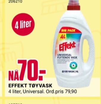 Europris Effekt vaskemiddel-flytende tilbud