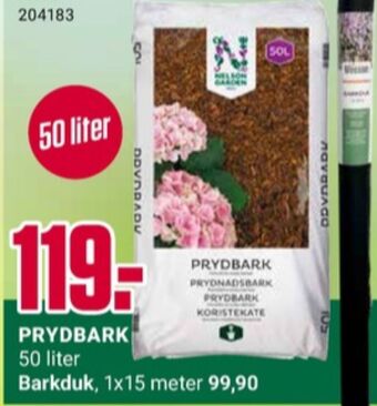 Europris Nelson garden dekkbark tilbud