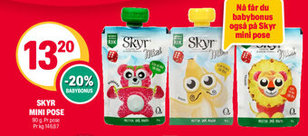 Coop Extra Skyr Mini Pose tilbud