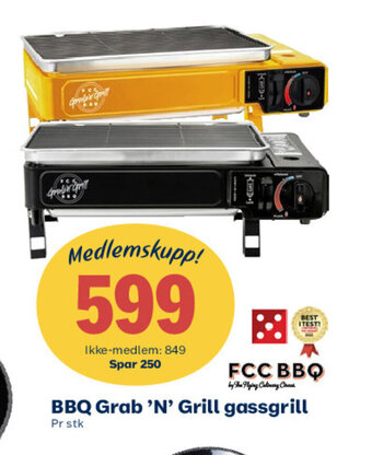 Coop Extra BBQ Grab 'N' Grill Gassgrill tilbud