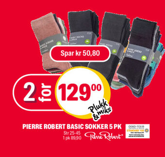 Coop Extra Pierre Robert Basic Sokker 5 pk tilbud