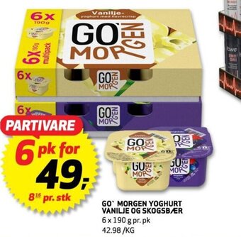 Bunnpris Go' Morgen Yoghurt Vanilje Og Skogsbær tilbud