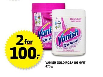 Bunnpris Vanish Gold Rosa Og Hvit tilbud