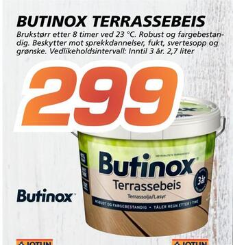 Coop Byggmix Butinox terrassebeis tilbud