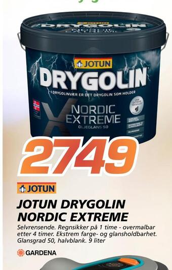 Coop Byggmix Jotun drygolin nordic extreme tilbud