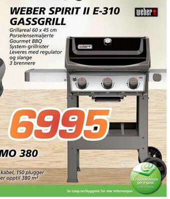 Coop Byggmix Weber spirit ii e-310 gassgrill tilbud
