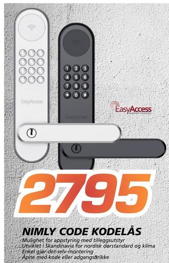 Coop Byggmix Nimly code kodelås tilbud