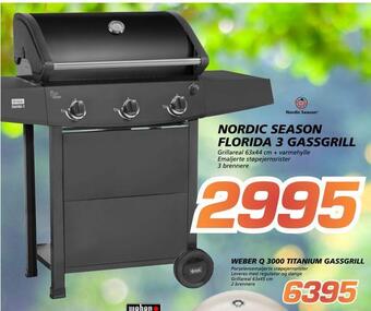 Coop Byggmix Nordic season florida 3 gassgrill tilbud