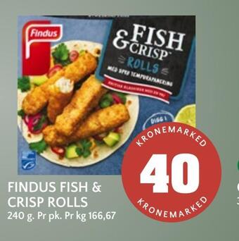 Coop Mega Findus fish & crisp rolls tilbud