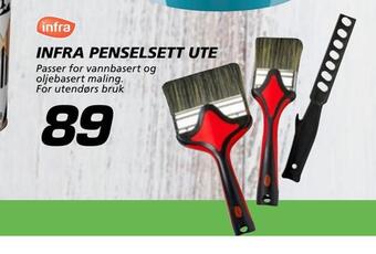 Coop Byggmix Infra penselsett ute tilbud