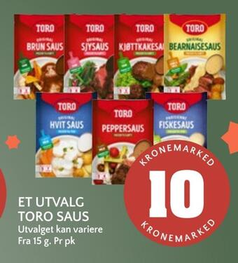 Coop Mega Et utvalg toro saus tilbud