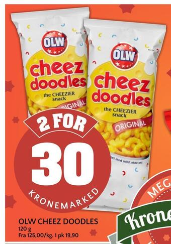 Coop Mega Olw cheez doodles tilbud