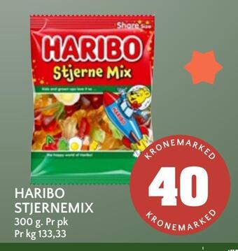 Coop Mega Haribo stjernemix tilbud