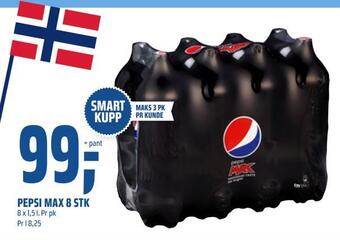 Coop Obs Pepsi max 8 stk tilbud