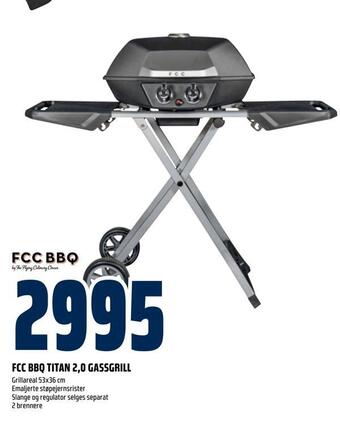 Obs Bygg Fcc bbq titan 2,0 gassgrill tilbud